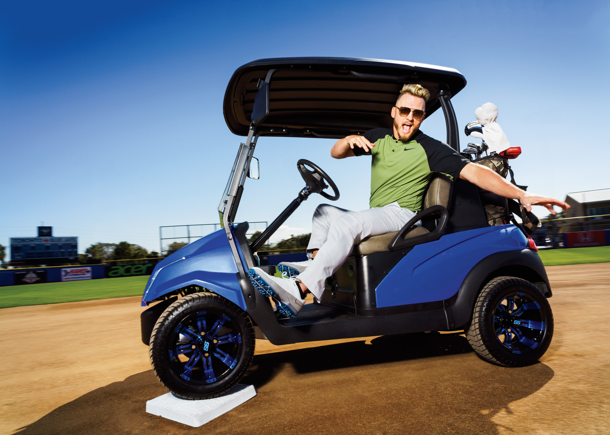 Best Selling Product] Custom MLB Toronto Blue Jays Mix Golf Style