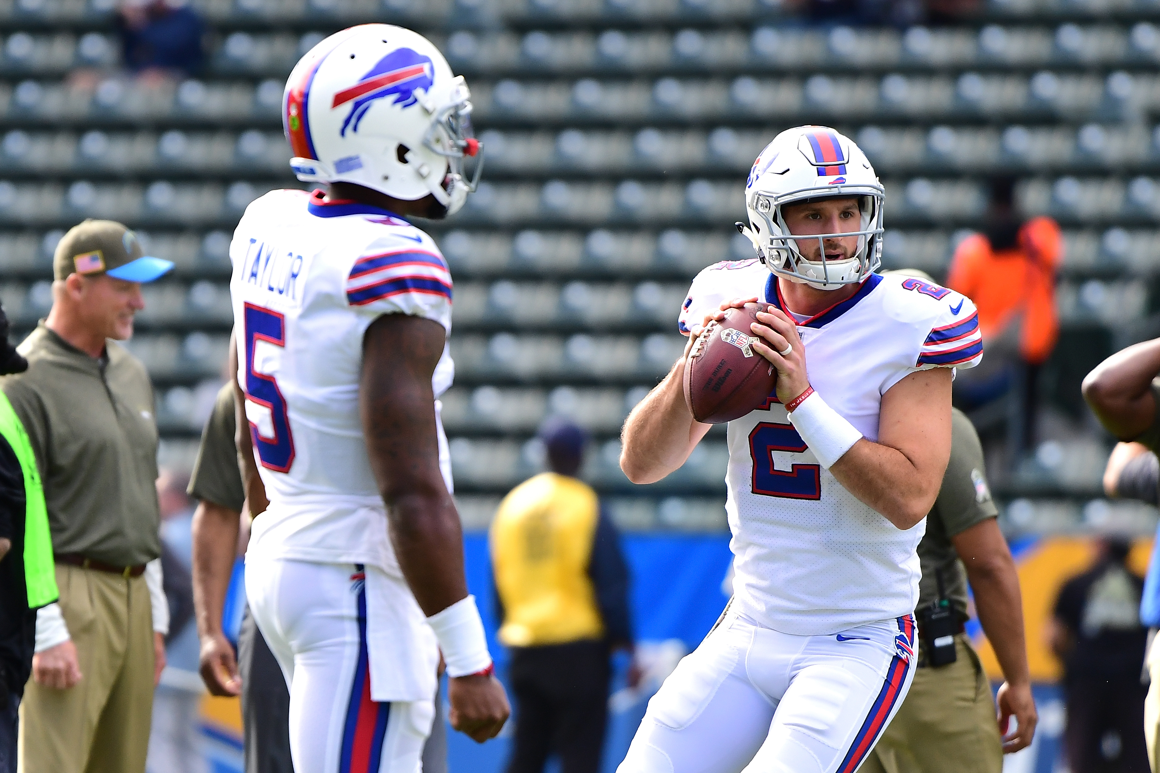 Nathan Peterman, the Buffalo Bills quarterback, keeps on throwing  interceptions.