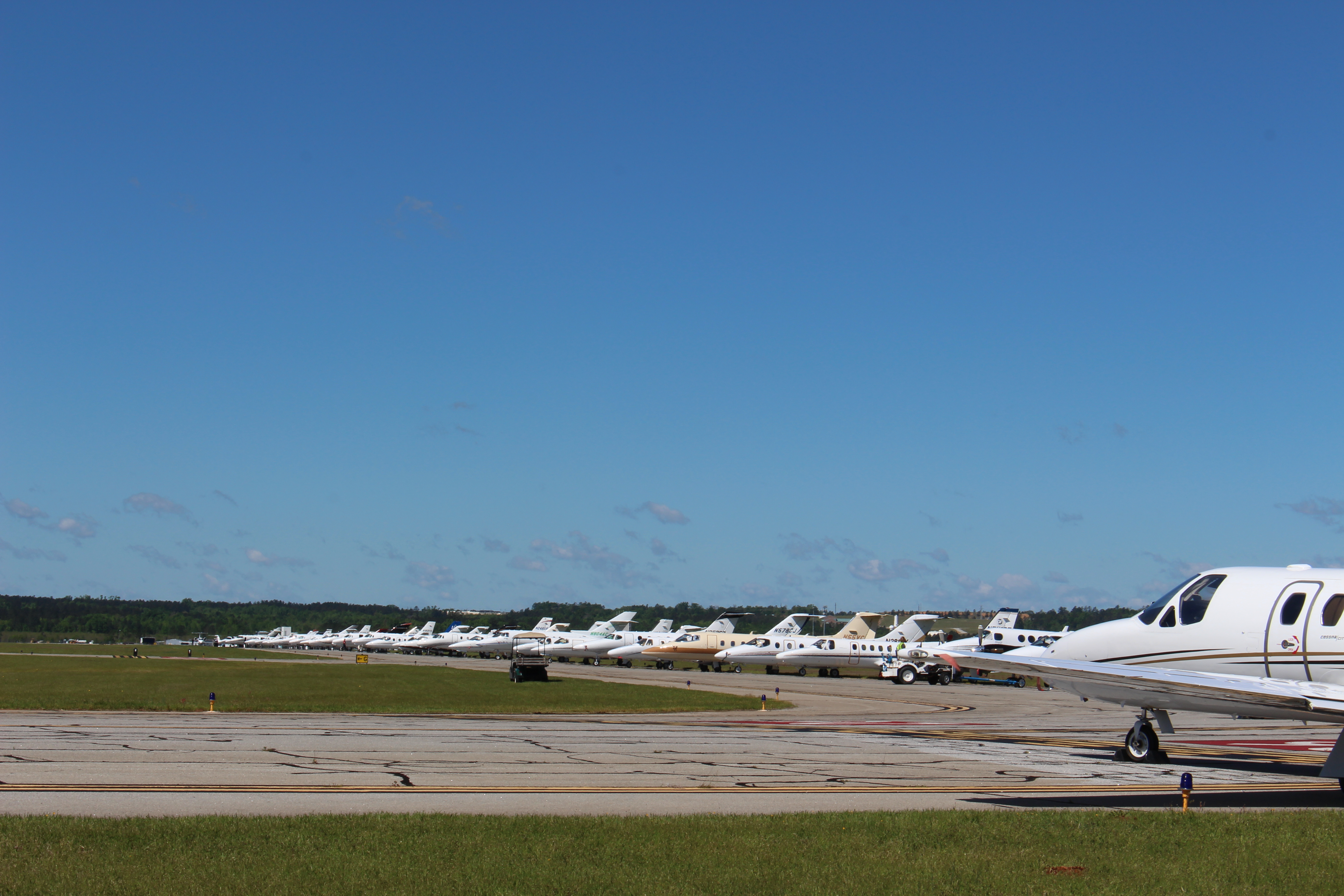 Augusta Regional Airport becomes a private jet parking lot packed with  planes during Master Week