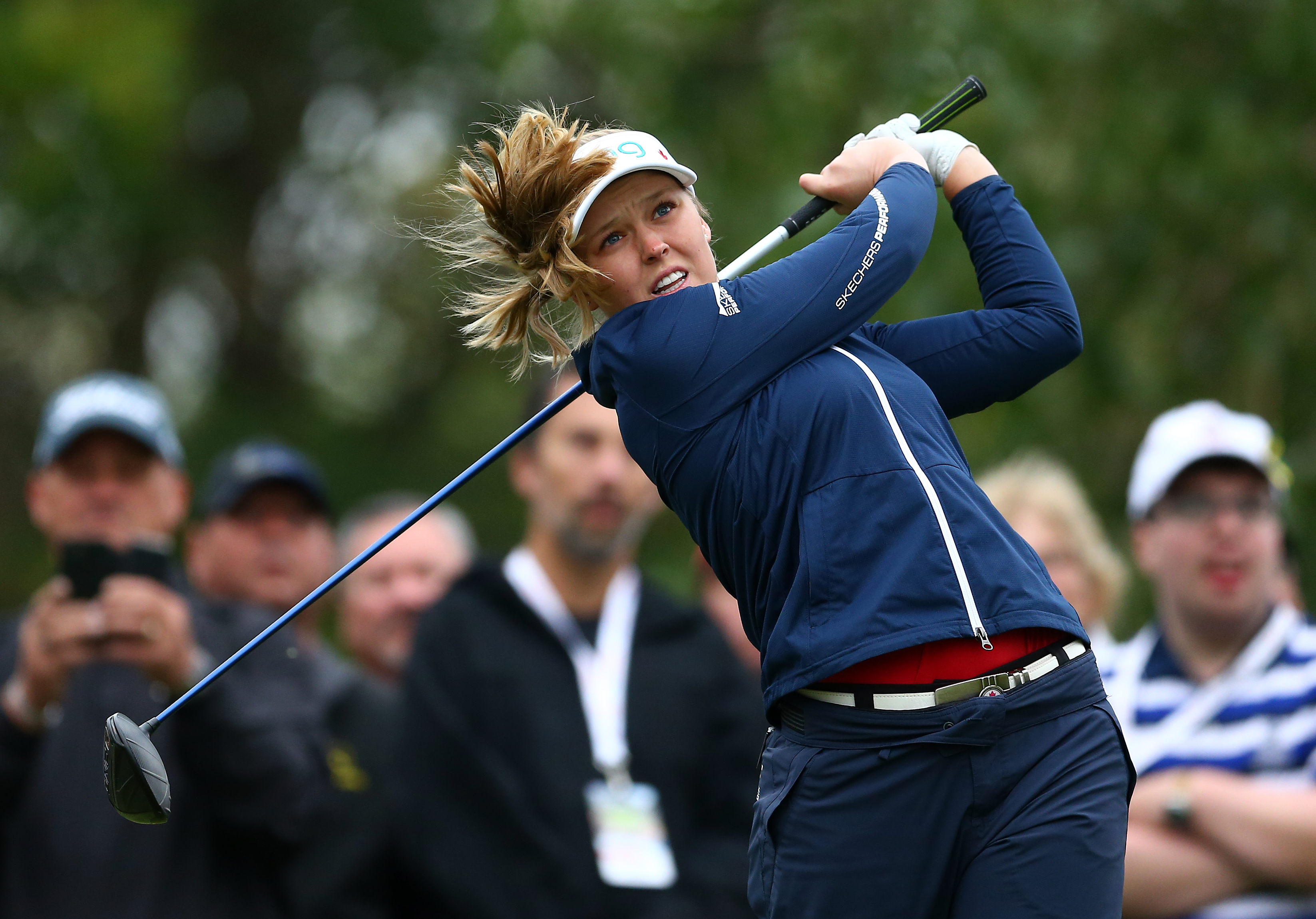 2 days ago - brooke henderson poses during a practice round prior to the st...