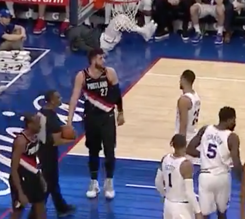 Ben Simmons hilariously smack talks Jusuf Nurkic, ends up losing game by 15  points, This is the Loop