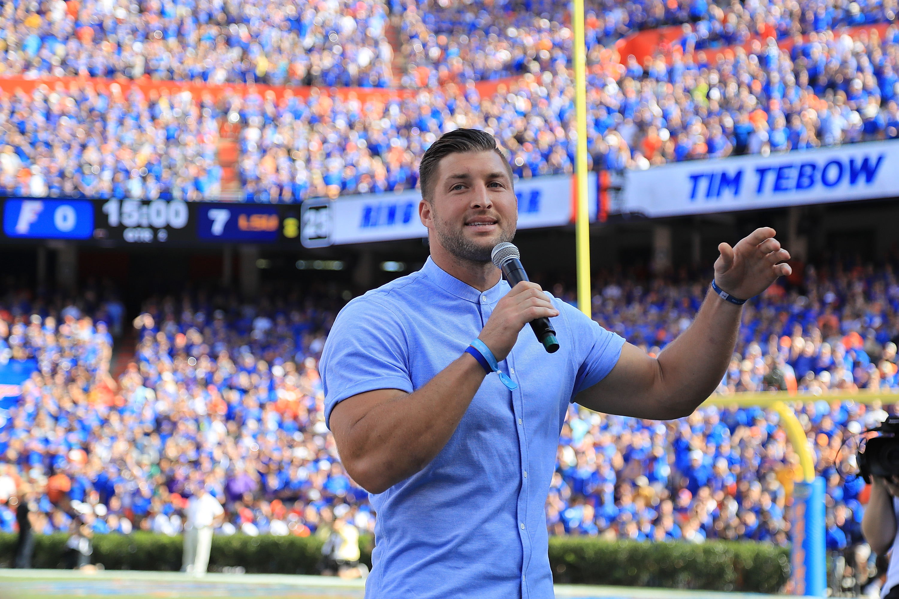 Tim Tebow does it for the fans