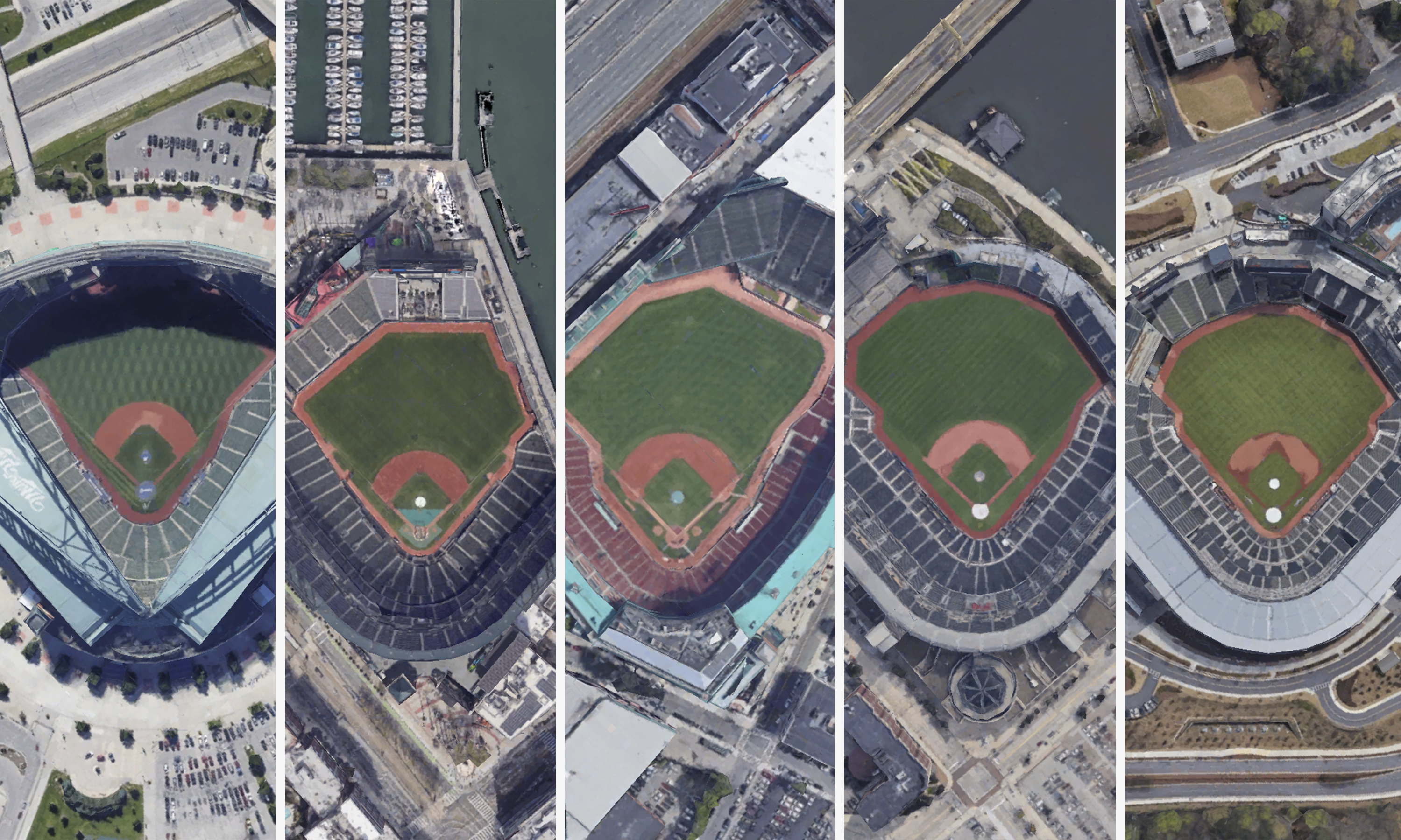 Can You Guess Every Mlb Ballpark By Its Satellite Image This Is The Loop Golfdigest Com