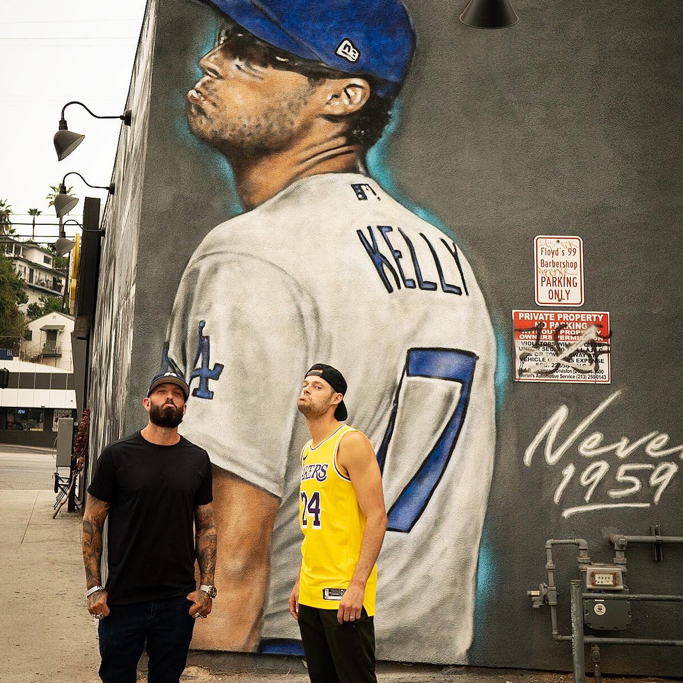 Joe Kelly went to the Joe Kelly mural and made the Joe Kelly face, This is  the Loop