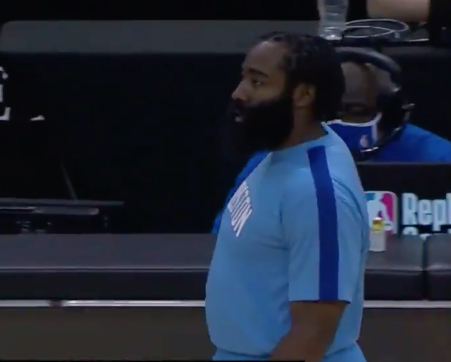 James Harden got absolutely body-bagged for his weight by a ...