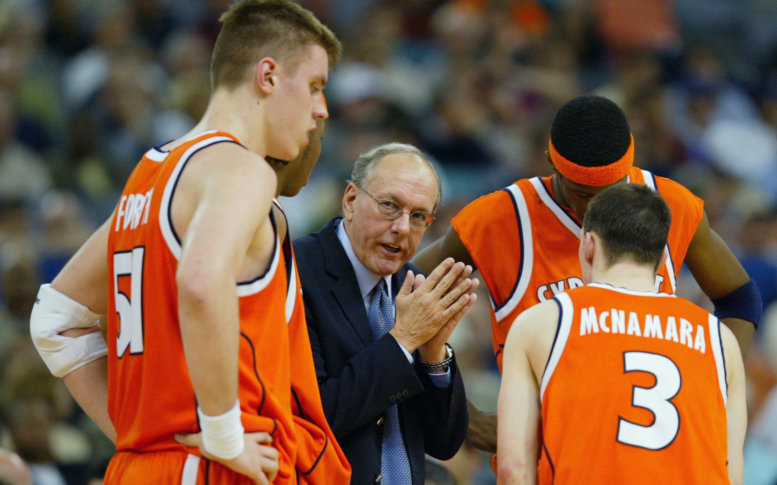 Syracuse coach Jim Boeheim says his former player Carmelo Anthony