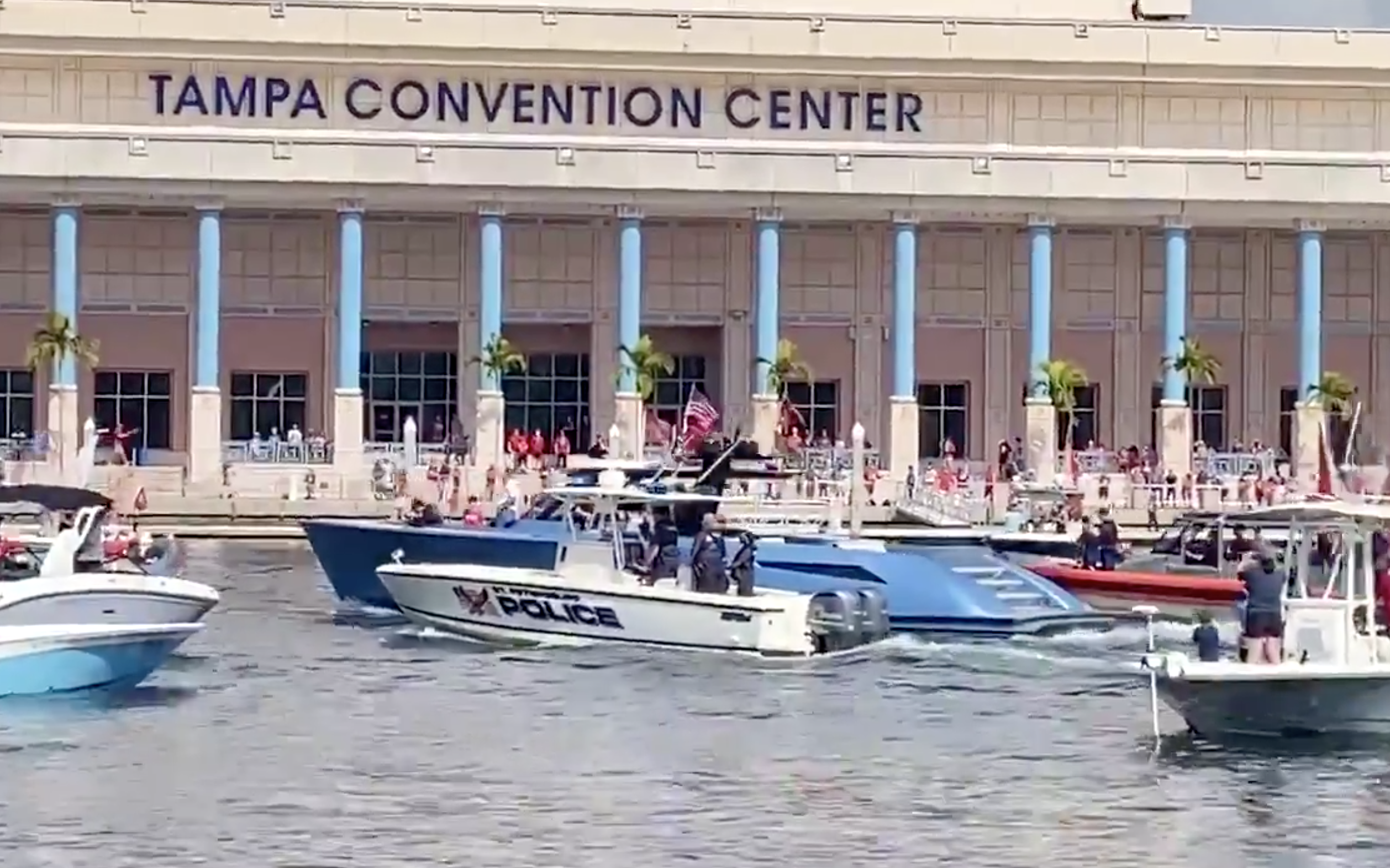Tom Brady and his boat were front and center at the Buccaneers' Super Bowl  parade
