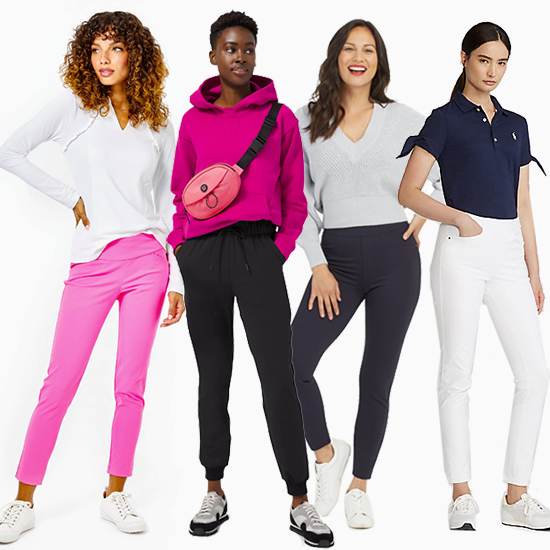 New Womens Pants Long Tennis Clothing Slim Comfortable Golf Pants Ladies  High-Elastic Thicken Training Sports Trousers