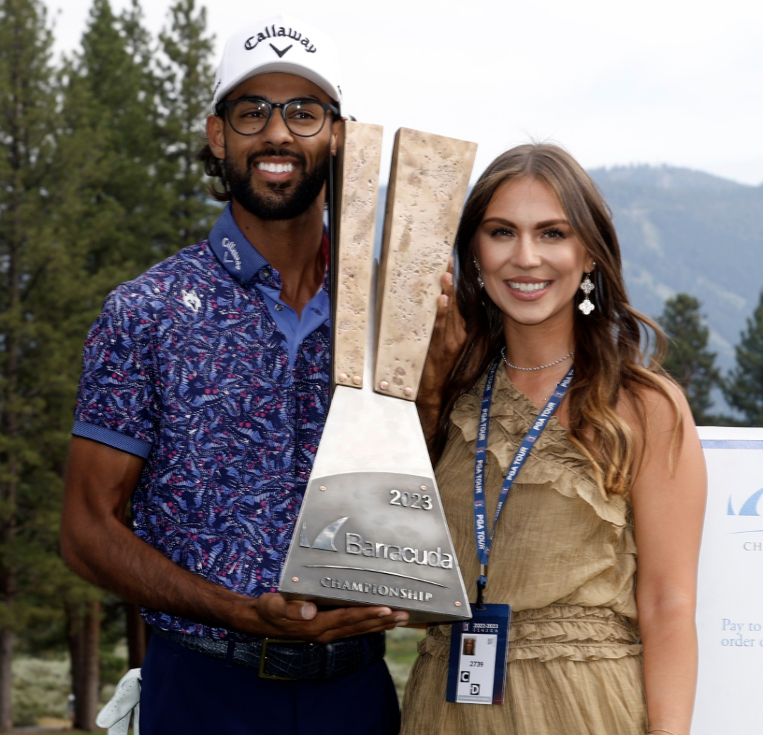 Akshay Bhatia getting choked up thanking his girlfriend after his first PGA Tour win is the sweetest thing you'll see all week | This is the Loop | GolfDigest.com