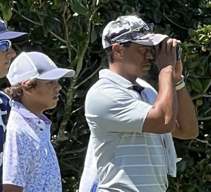 Tiger Woods Spotted Watching Son Charlie As He Makes AJGA Debut
