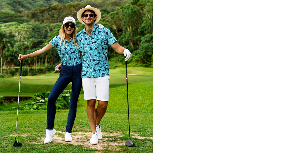 White Floral Women's Golf Polo Shirt UPF 50+