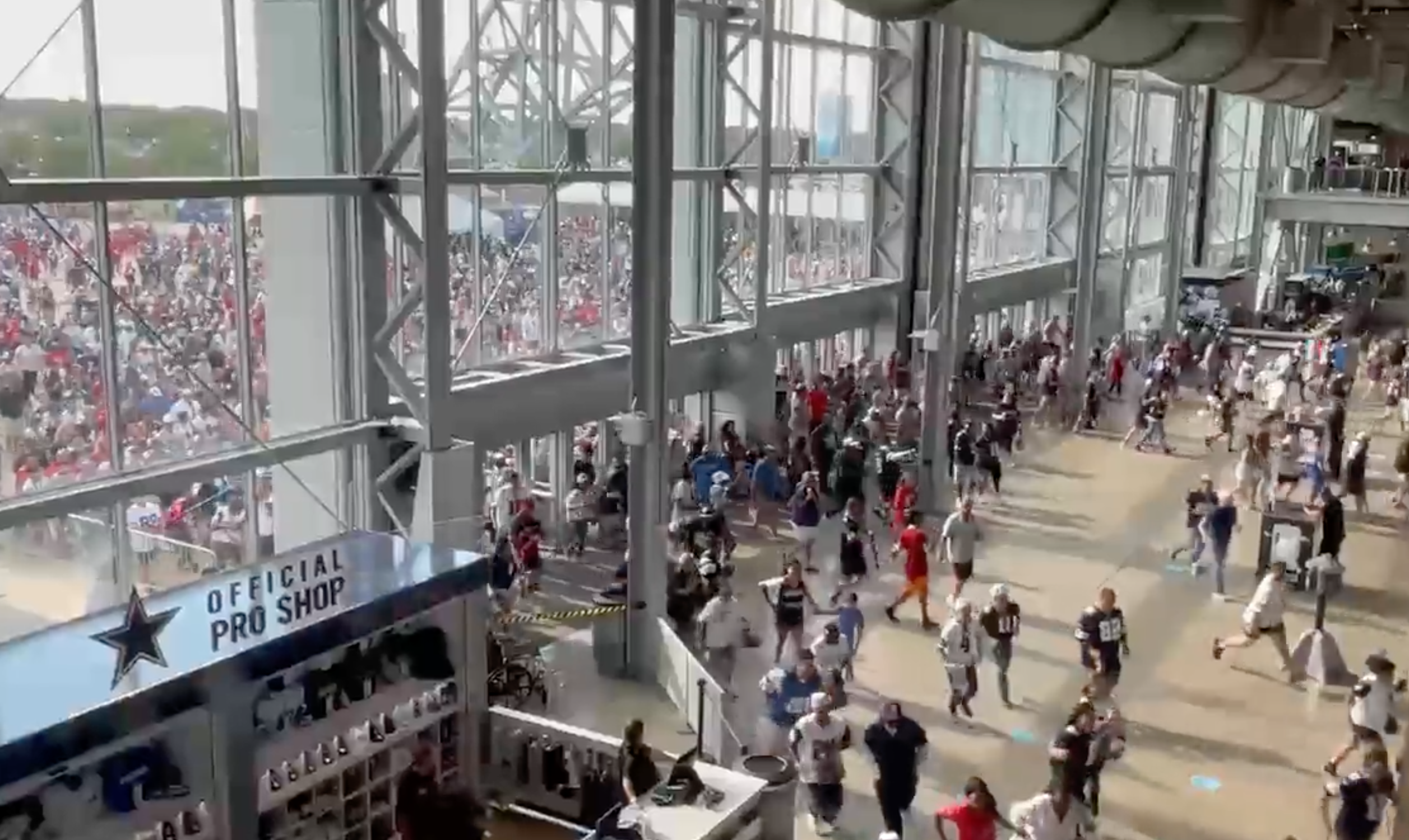 Dashing through AT&T Stadium is part of the standing room only experie, At&t Stadium