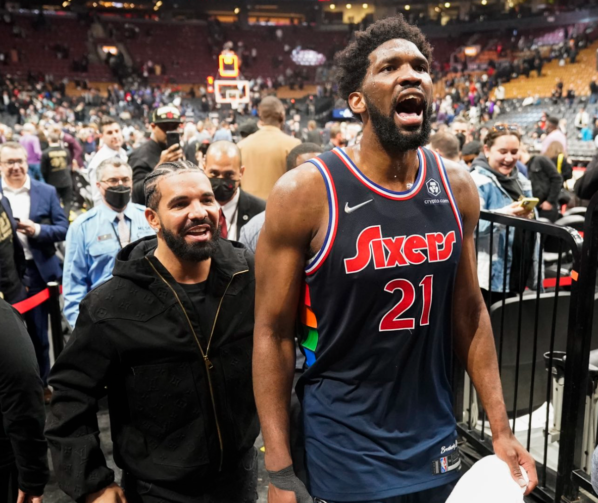 Drake and Sixers' Joel Embiid Trade Barbs After Raptors Loss
