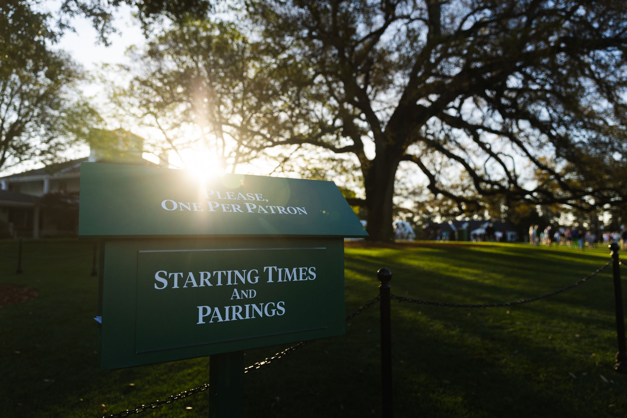 Masters Tee Times and Pairings