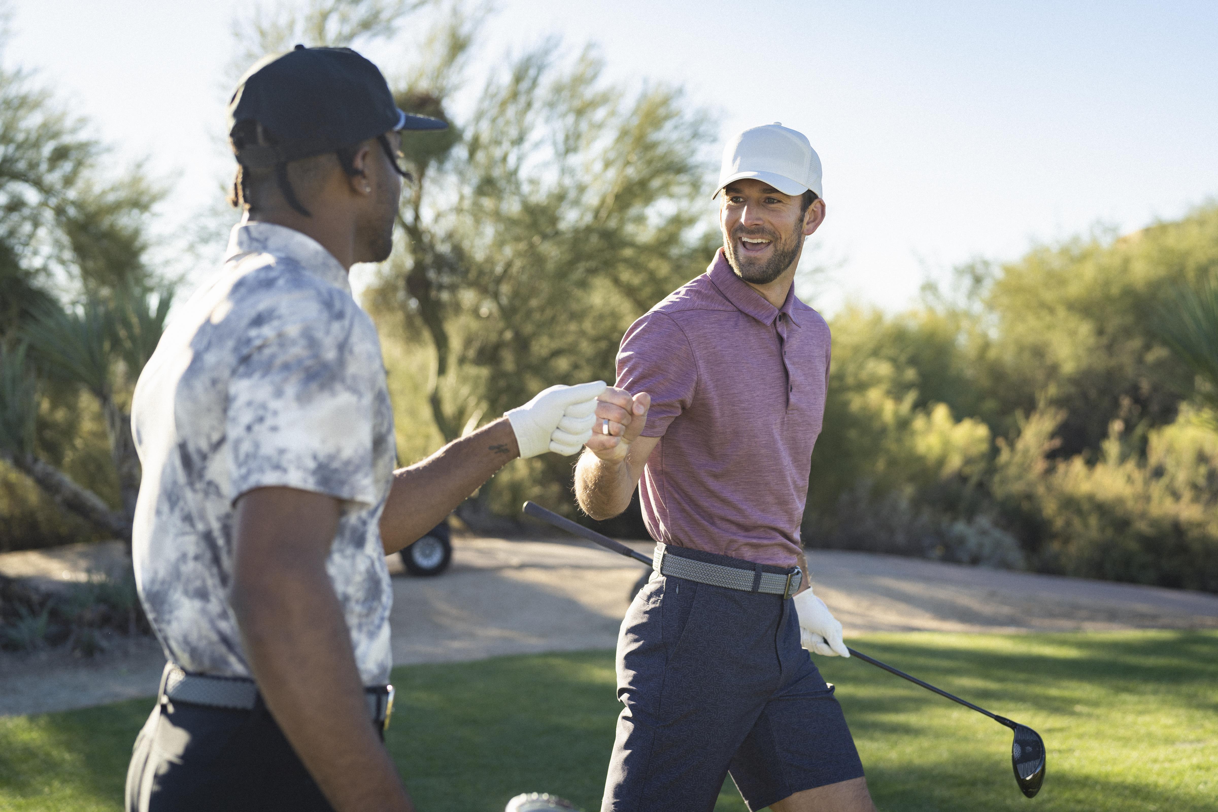 A look at the newest men's golf apparel line from Dick's Sporting Goods'  in-house golf design team, Golf Equipment: Clubs, Balls, Bags