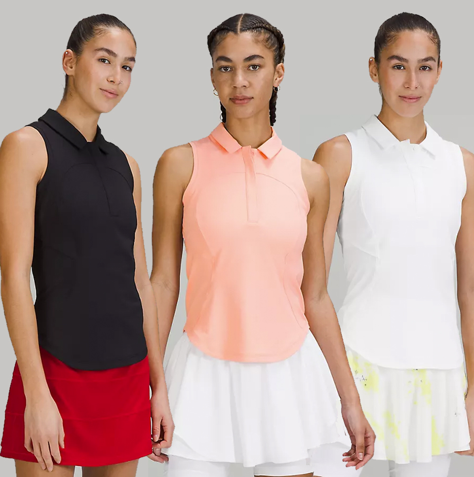 The fan-favorite lululemon women's sleeveless golf shirt is back in stock, Golf Equipment: Clubs, Balls, Bags